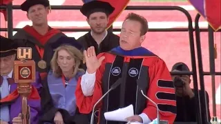 LIVE: Arnold Schwarzenegger speaking at the University of Houston commencement address