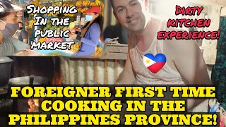 Philippines Province Foreigner FIRST TIME Cooking in Dirty Kitchen! |  Kananga Leyte Market Shopping