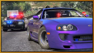 GTA 5 Roleplay - Cop Gets Mad Trolling in Jet Engine Supra | RedlineRP #962