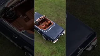 Mercedes Benz 280SL in 350 with Blue and Cognac leather interior