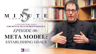 5 Minute Therapy Tips - Episode 06: Meta Model - Establishing Goals