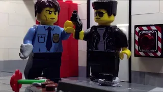 Lego Terminator T-800 v T-1000 (stop motion)