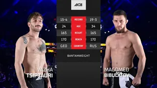 Важа Циптаури vs. Магомед Бибулатов | Vazha Tsiptauri vs. Magomed Bibulatov | ACA 161