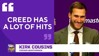 Kirk Cousins Says The Band Creed Keeps Taking The Vikings "HIGHER" After Win Over 49ers I CBS Sports
