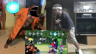 Friday Night Funkin Corrupted NARUTO VS Sasuke In Real Life (FNF IRL)