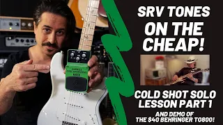 Stevie Ray Vaughan COLD SHOT Lesson Part 1!