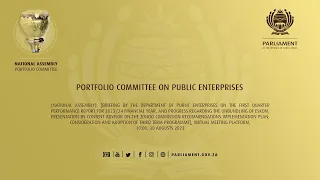 Portfolio Committee on Public Enterprises, 30 August 2023