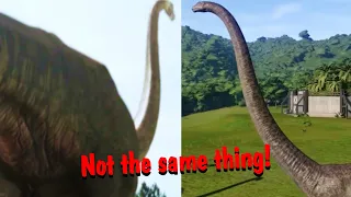 Differences Between The Game and Lost World Mamenchisaurus and Why It Should Be Added