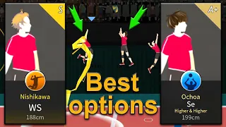 The Spike. Volleyball 3x3. Best options Spiker and Setter. Compatibility players WS & Se