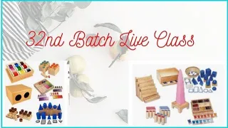 BATCH 32 ND LIVE CLASS MONTESSORI TEACHER TRAINING COURSE NCDC | DIPLOMA EDUCATION ONLINE CLASS 2022