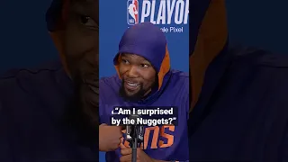 “Am I surprised by the Nuggets?” - Kevin Durant After Game 1! 🗣 | #shorts