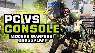 CONSOLE PRO PLAYER vs PC PLAYERS!! MODERN WARFARE CROSSPLAY GAMEPLAY! (COD: MW)