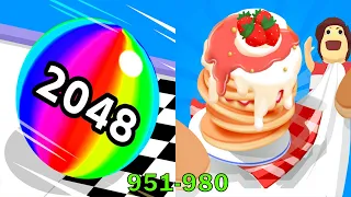 Ball Run 2048 VS Pancake Run Android iOS Gameplay Ep 2