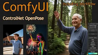 ComfyUI ControlNet OpenPose Composite workflow  #comfyui #stablediffusion #controlnet