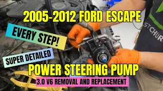 Ford Escape power steering pump replacement (all the steps!)