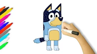 How to Draw Bandit | Bluey