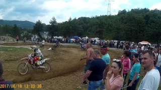 Мотокросс Свалява (голубиной) другий заїзд класу mx1 mx2 .2017 року