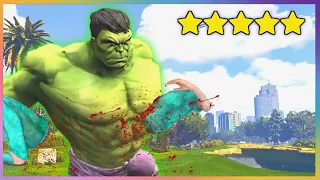 GTA 5 Mods - INCREDIBLE HULK RAMPAGE IN LOS SANTOS (Hulk Mod Part 1)