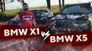 Bmw x5 e53 3.0d vs Bmw x1 e84 25d. Гонка бмв х5 е53 против бмв х1 е84