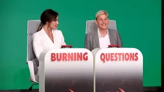 Victoria Beckham Answers Ellen's Extra Spicy 'Burning Questions'