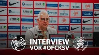 OFC-Cheftrainer Christian Neidhart vor Kickers Offenbach vs. KSV Hessen Kassel