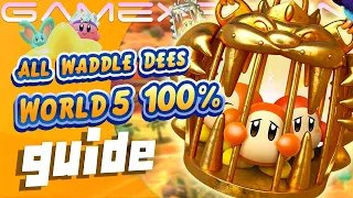 All Waddle Dee Locations: World 5: Originull Wasteland - Kirby and the Forgotten Land (100% Guide)
