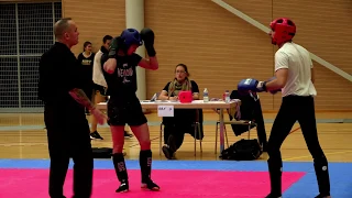 Championnat du Grand Est 2018 KICK LIGHT - Jimmy ROESCH vs Renilde SAX (LANEUVEVILLE FIGHT) FINALE