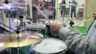 Algo está cayendo aquí y Ven, espíritu ven - drum cover - usar audífonos 🎧