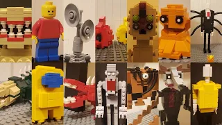 All LEGO SCP Characters | SCP Creepy Facility Compilation! 1 & 2