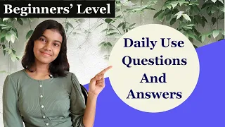 Daily Life Questions And Answers in English For Beginners | Improve Your English | Adrija Biswas