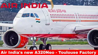 AIR INDIA AIRBUS A320NEO Compilation from Toulouse Airbus Factory (Fev 2024)