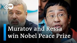 Journalists Maria Ressa and Dmitry Muratov win Nobel Peace Prize | DW News