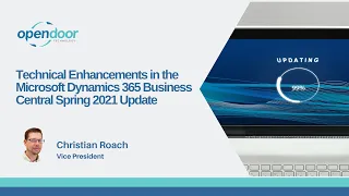 Technical Enhancements in the Microsoft Dynamics 365 Business Central Spring 2021 Update