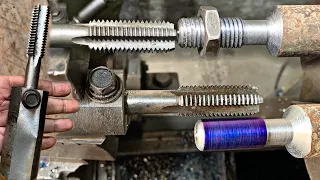 We Created a Thread With a Thread Drill on Manual Lathe / watch full video and learn amazing process