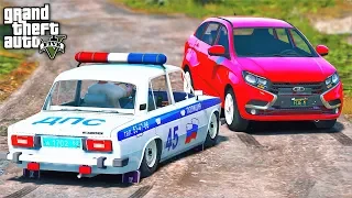 ПОГОНЯ В GTA 5 - УГОНЯЮ НА LADA XRAY ПО ГОРАМ ОТ КОПОВ! МУСОРА НЕ ПОЙМАЛИ МЕНЯ! ⚡ГАРВИН