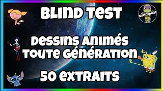 Blind Test  Dessins Animés - Toute génération ( 50 extraits ) #2024