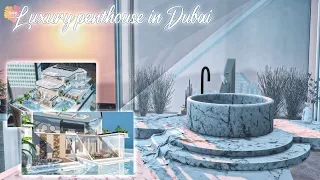 LUXURY PENTHOUSE IN DUBAI (4bed + 5bath) | Sims 4 CC Speed Build | DOWNLOAD LINK (TRAY+CC+DL LINKS)