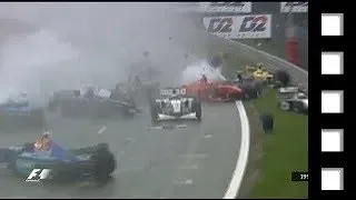 ⚽ 1998 Formula 1 Spa-Francorchamps departure crash, RTL4 - in Dutch