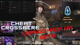 JOGANDO XITADO DE HACK NA BETA VALENDO GRANA $$ (HACK INDETECTÁVEL) HACK CROSSFIRE BR (cf Br)