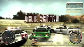 NFS Most Wanted || Epic Police Chase LVL5