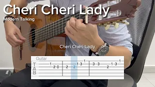 Cheri Cheri Lady - Modern Talking (EASY Guitar Tab)