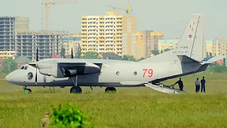 Antonov An-26: Takeoff and Landing on grass airfield