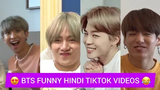 BTS funny Tik Tok Videos 😂 #BTS Hindi Mix TikTok video🔥try not to laugh 😂