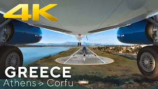 Microsoft Flight Simulator 2020 : ULTRA REALISTIC Flight | GREECE  Athens to Corfu island 🛧
