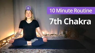 7TH CHAKRA Crown Chakra Activation Exercises | 10 Minute Daily Routines