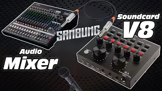 Sambung Mixer ke Soundcard V8 sebagai Effect Eksternal | Apakah Suaranya Bagus?