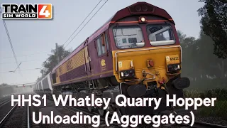 HHS1 Whatley Quarry Hopper Unloading (Aggregates) - Great Western Express - Class 66 - TSW4