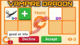 😍😱 WOW!! PEOPLE STILL OVERPAY FOR THEM?? OR LOSING VALUE NOW?? TRADING VAMPIRE DRAGON in #adoptme