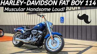 The H-D Fat Boy 114 in Billiard Blue - Cruiser King - Wahoo!