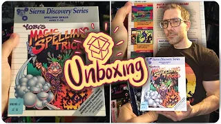 Unboxing Yobi's Magic Spelling Tricks - Windows 3.1 educational puzzle adventure game from 1993